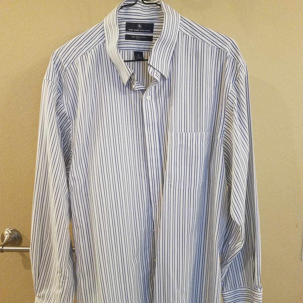 Hart Schaffner Marx Mens Dress Shirt